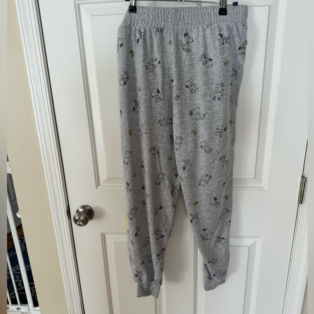 Peanuts Snoopy & Woodstock Pajama Joggers, Medium - Picture 2 of 7